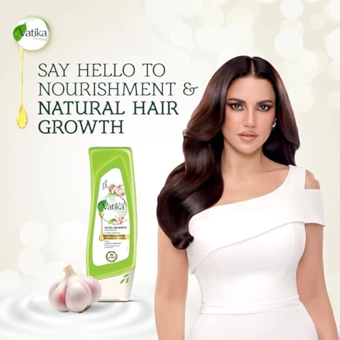 Vatika Naturals Dabur Spanish Garlic Conditioner 400ml | & Herbal | Smoothen Dull, Dry & Frizzy Hair | For Weak, Falling Hair - Image 2